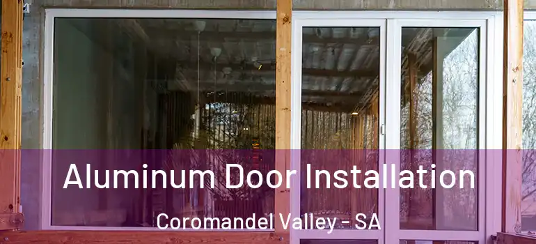  Aluminum Door Installation Coromandel Valley - SA