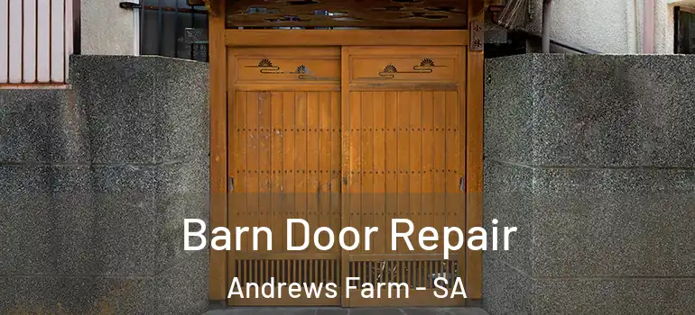  Barn Door Repair Andrews Farm - SA