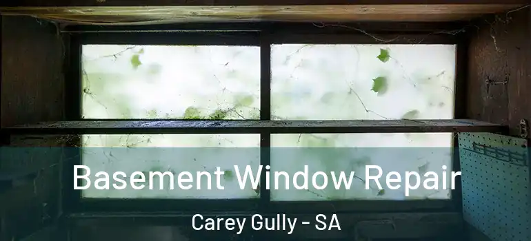 Basement Window Repair Carey Gully - SA