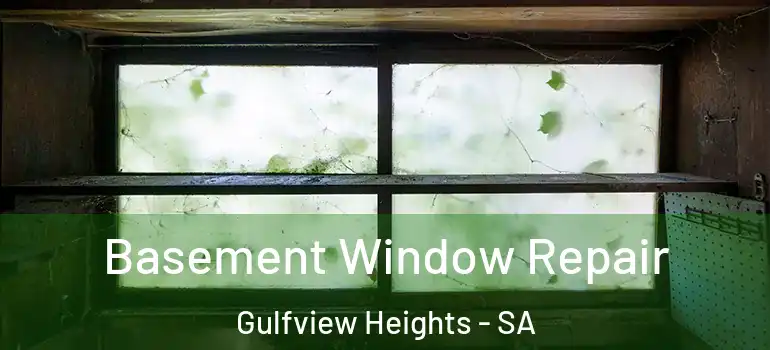 Basement Window Repair Gulfview Heights - SA