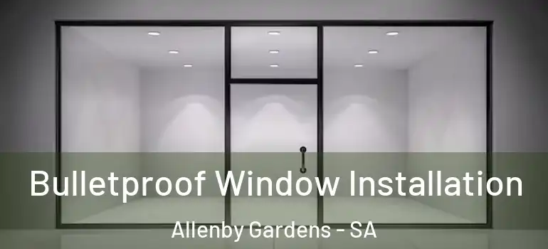  Bulletproof Window Installation Allenby Gardens - SA
