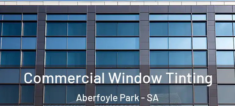 Commercial Window Tinting Aberfoyle Park - SA