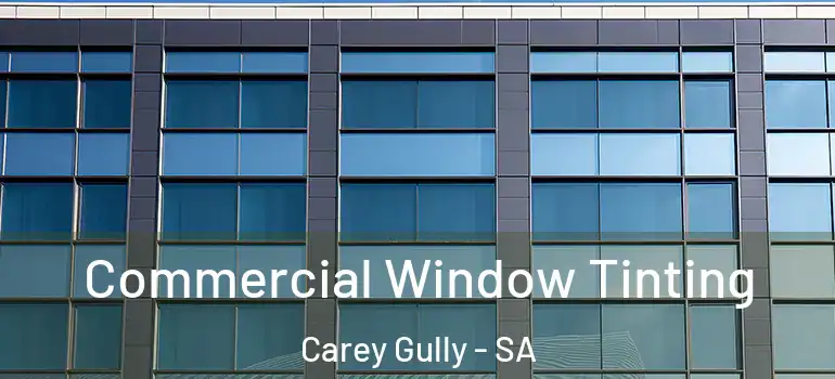 Commercial Window Tinting Carey Gully - SA