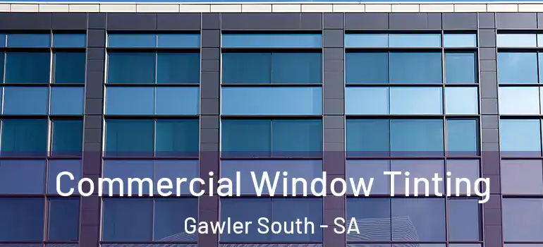 Commercial Window Tinting Gawler South - SA