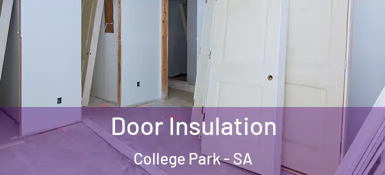 Door Insulation College Park - SA