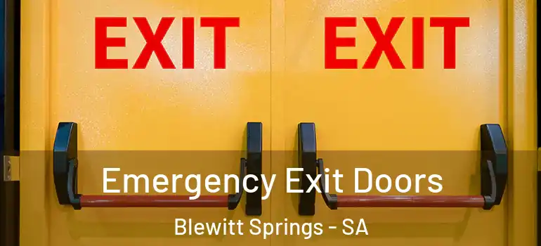 Emergency Exit Doors Blewitt Springs - SA
