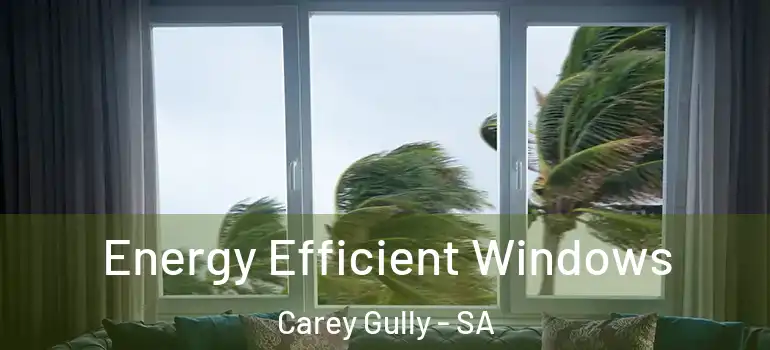 Energy Efficient Windows Carey Gully - SA