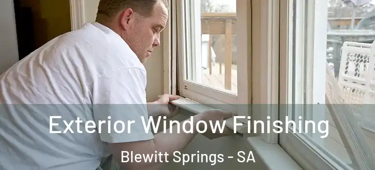 Exterior Window Finishing Blewitt Springs - SA