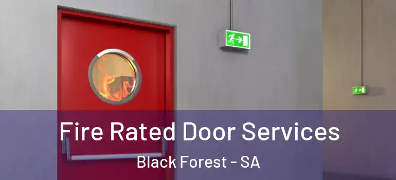 Fire Rated Door Services Black Forest - SA