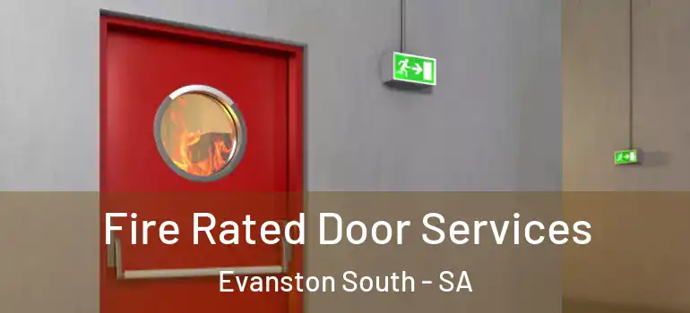  Fire Rated Door Services Evanston South - SA