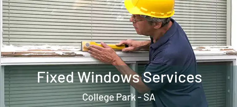 Fixed Windows Services College Park - SA