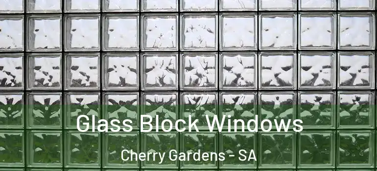 Glass Block Windows Cherry Gardens - SA