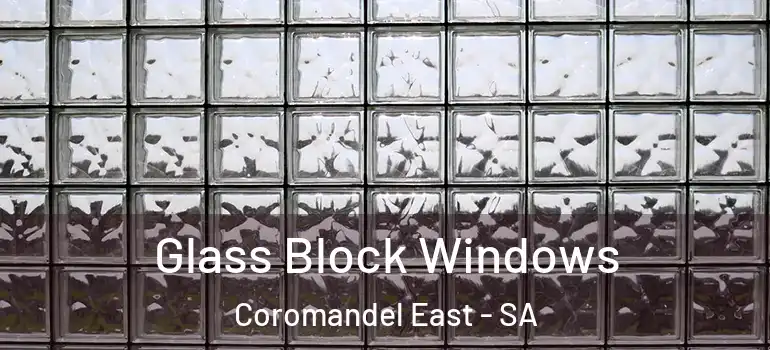 Glass Block Windows Coromandel East - SA