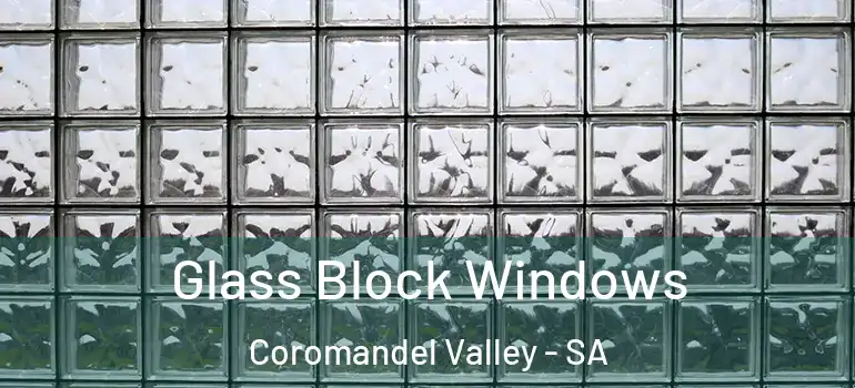 Glass Block Windows Coromandel Valley - SA