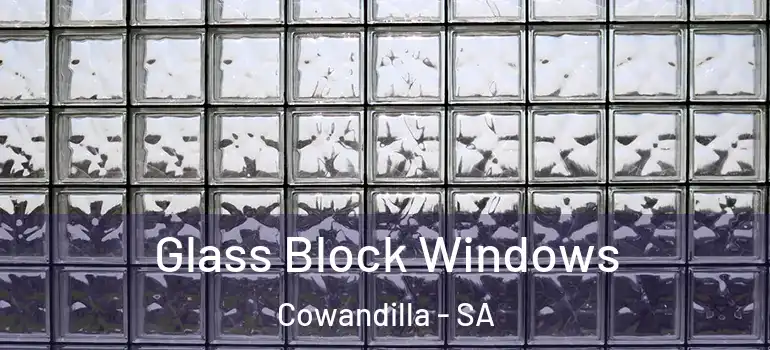 Glass Block Windows Cowandilla - SA