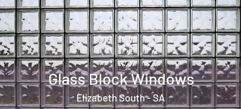 Glass Block Windows Elizabeth South - SA
