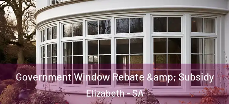 Government Window Rebate & Subsidy Elizabeth - SA