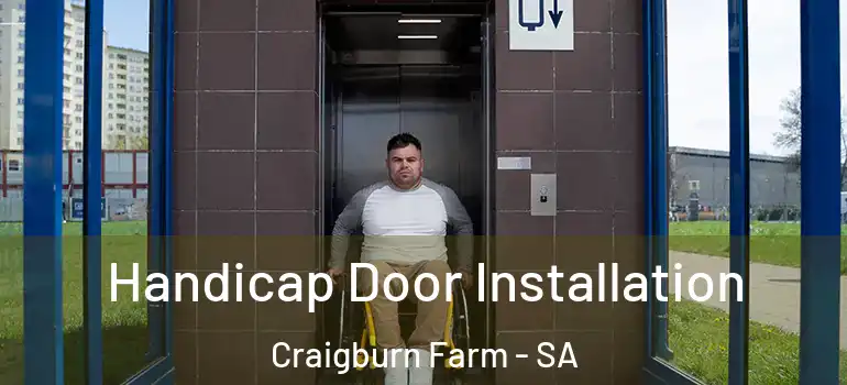 Handicap Door Installation Craigburn Farm - SA