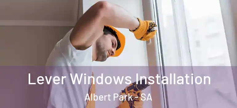 Lever Windows Installation Albert Park - SA