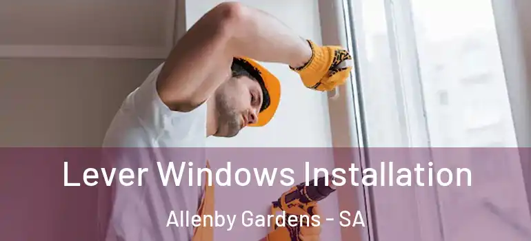 Lever Windows Installation Allenby Gardens - SA