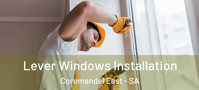 Lever Windows Installation Coromandel East - SA