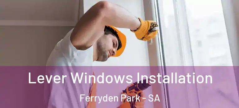 Lever Windows Installation Ferryden Park - SA