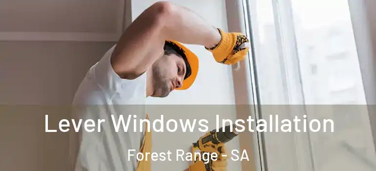Lever Windows Installation Forest Range - SA