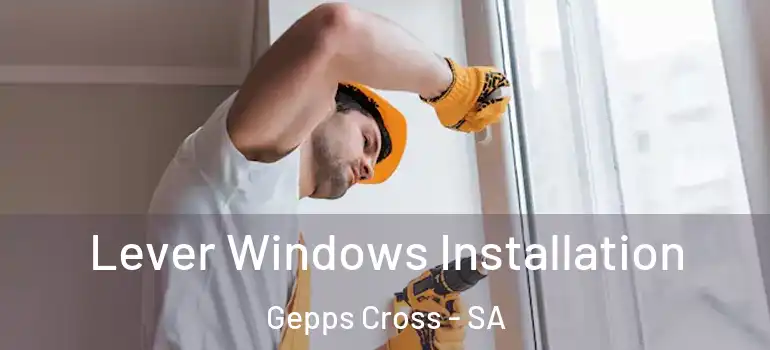 Lever Windows Installation Gepps Cross - SA