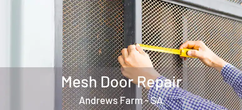 Mesh Door Repair Andrews Farm - SA