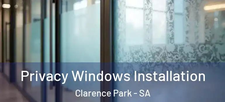  Privacy Windows Installation Clarence Park - SA