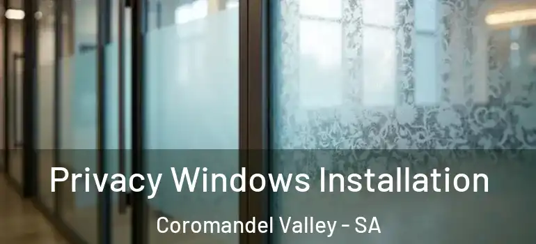  Privacy Windows Installation Coromandel Valley - SA