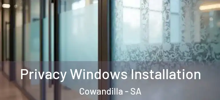 Privacy Windows Installation Cowandilla - SA
