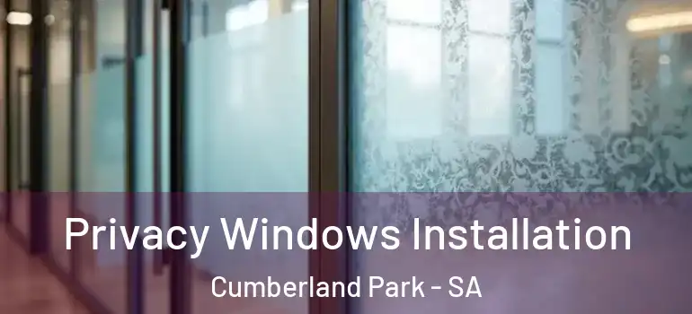  Privacy Windows Installation Cumberland Park - SA