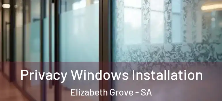  Privacy Windows Installation Elizabeth Grove - SA