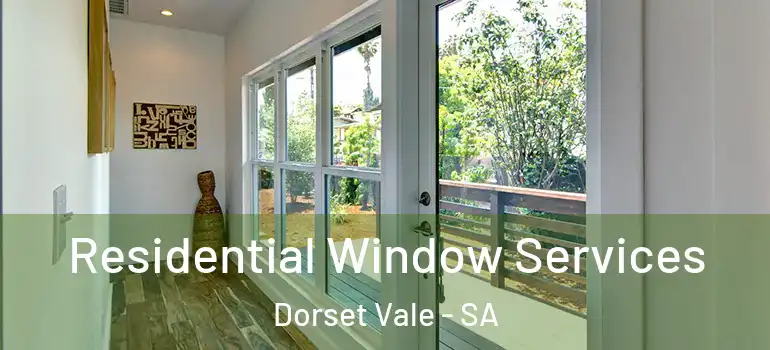 Residential Window Services Dorset Vale - SA