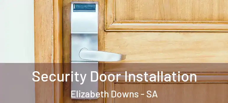 Security Door Installation Elizabeth Downs - SA