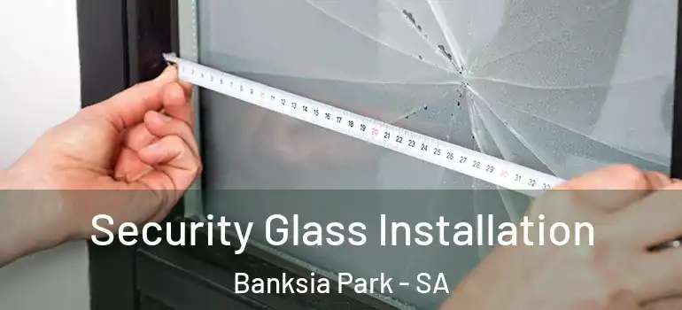 Security Glass Installation Banksia Park - SA
