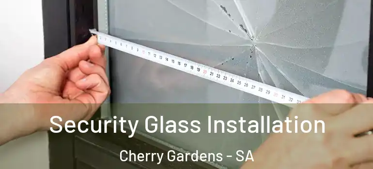  Security Glass Installation Cherry Gardens - SA