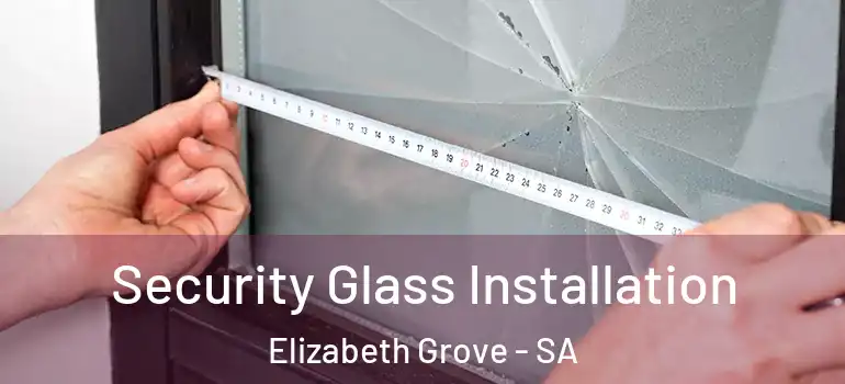 Security Glass Installation Elizabeth Grove - SA