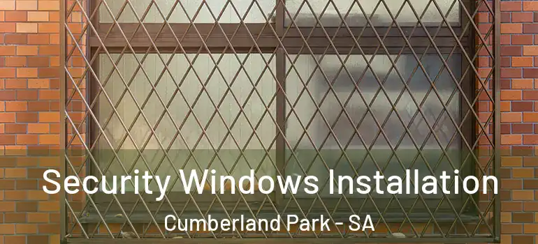 Security Windows Installation Cumberland Park - SA