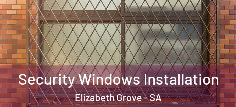 Security Windows Installation Elizabeth Grove - SA