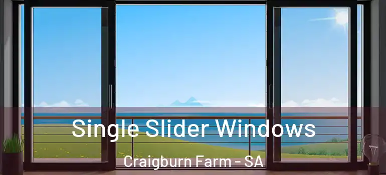 Single Slider Windows Craigburn Farm - SA
