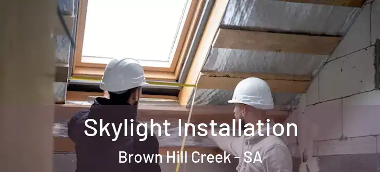  Skylight Installation Brown Hill Creek - SA