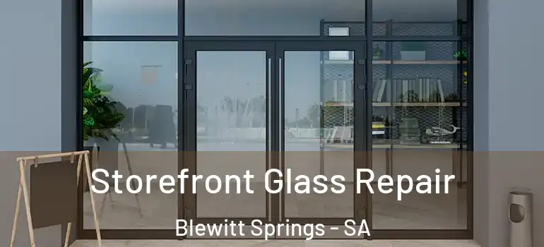 Storefront Glass Repair Blewitt Springs - SA