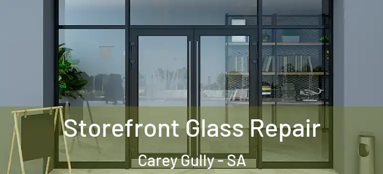 Storefront Glass Repair Carey Gully - SA