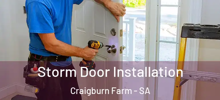  Storm Door Installation Craigburn Farm - SA