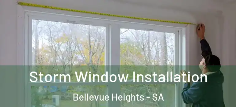  Storm Window Installation Bellevue Heights - SA