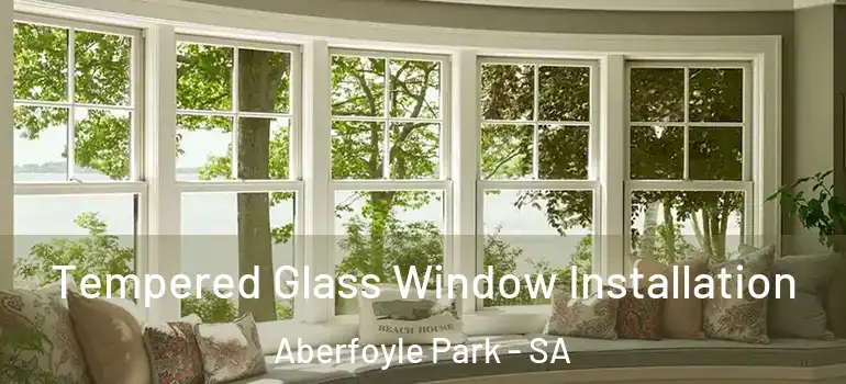 Tempered Glass Window Installation Aberfoyle Park - SA
