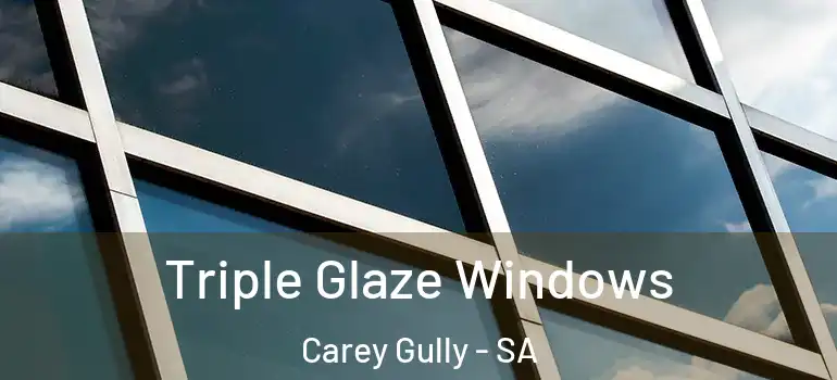  Triple Glaze Windows Carey Gully - SA