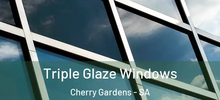 Triple Glaze Windows Cherry Gardens - SA